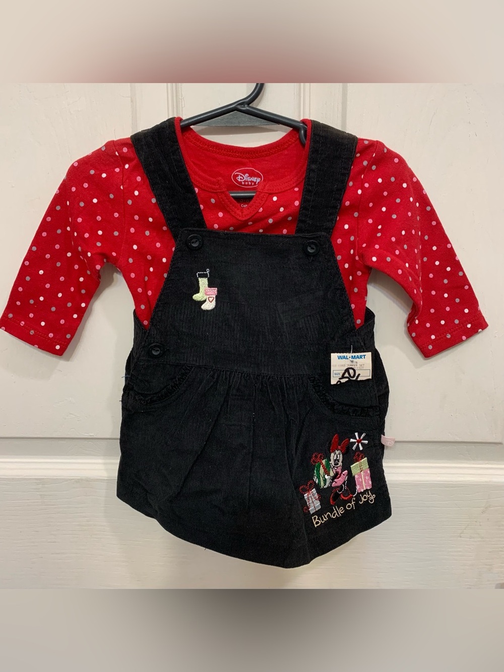 Disney Baby “Bundle of Joy Christmas” 3-6m Jumper Dress. 3916